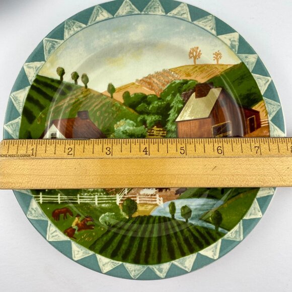 Farberware by Retroneu Stoneware Country Life, 7.75 inch salad plates, set of 3 - Picture 5 of 8